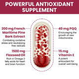 Vigorizar Pycnogeno con 40 mg de PQQ y aceite de linaza