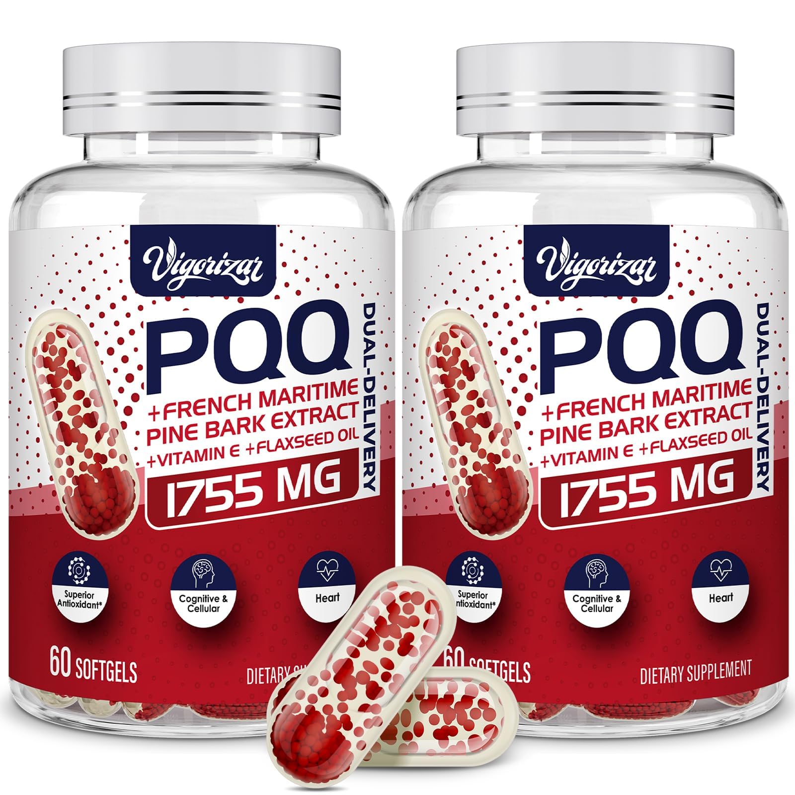 Vigorizar Pycnogeno, botella 200 mg, posible apoyo para la salud vascular diaria.