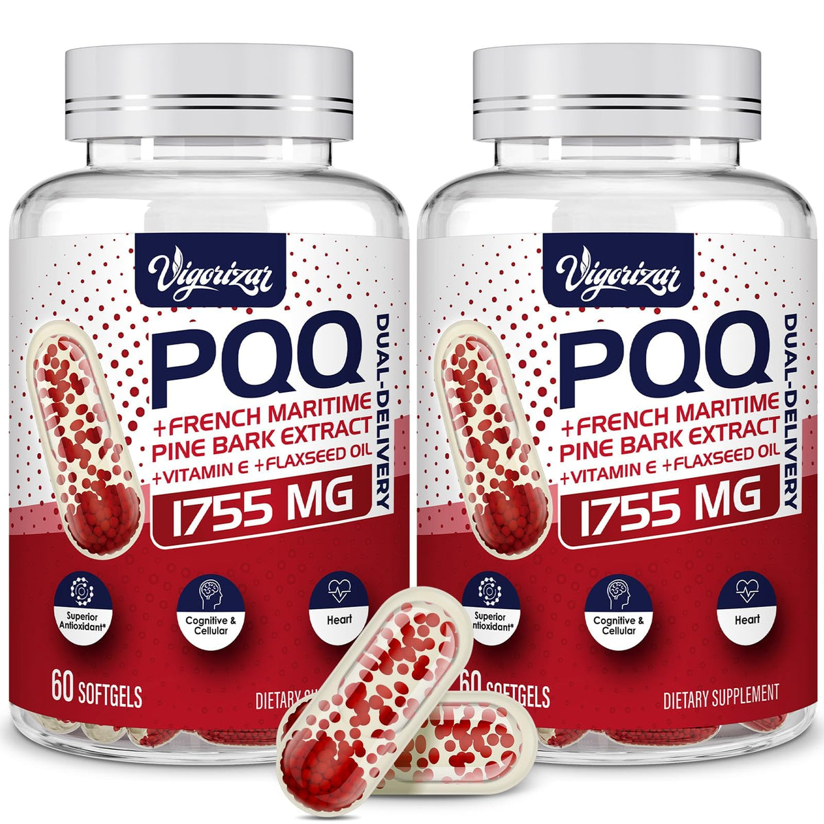 Vigorizar Pycnogeno, botella 200 mg, posible apoyo para la salud vascular diaria.