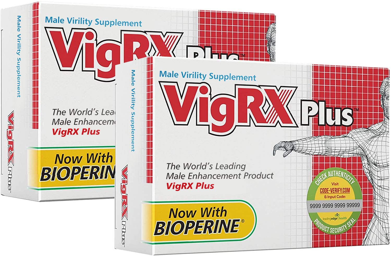 VigRX Plus, botella frontal, apoyo a la vitalidad masculina diaria