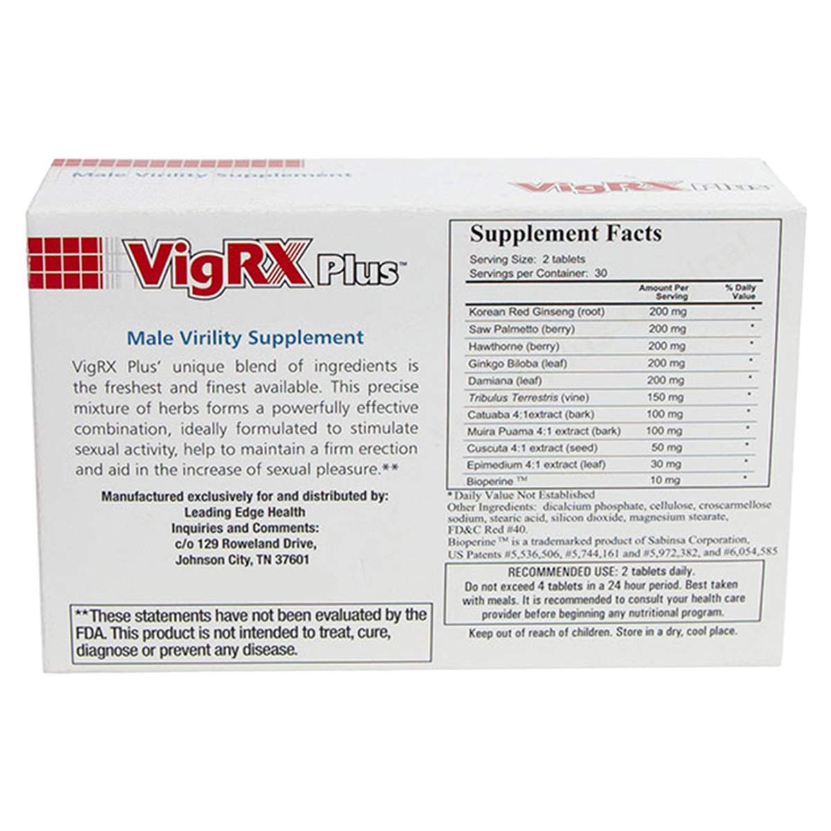 VigRX Plus caja triple mostrando tres paquetes para suministro de tres meses.