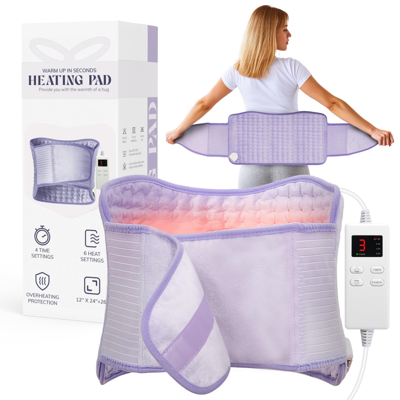 Almohadilla Vilicert 12x24 con cobertura amplia para espalda y abdomen.