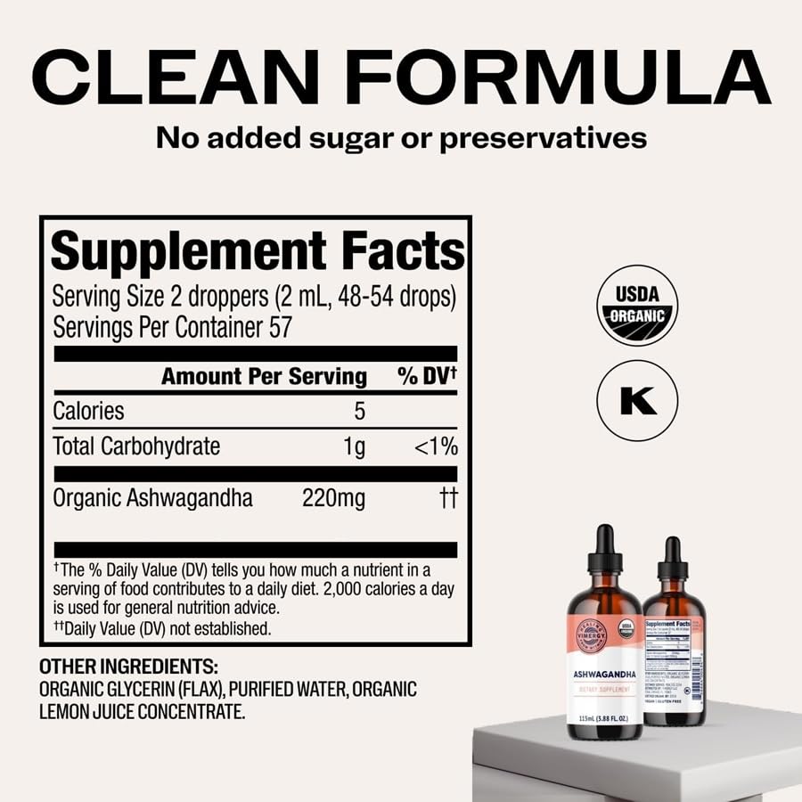 Mezcla Vimergy Ashwagandha con agua o zumo para un ritual rápido.
