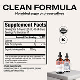 Mezcla Vimergy Ashwagandha con agua o zumo para un ritual rápido.