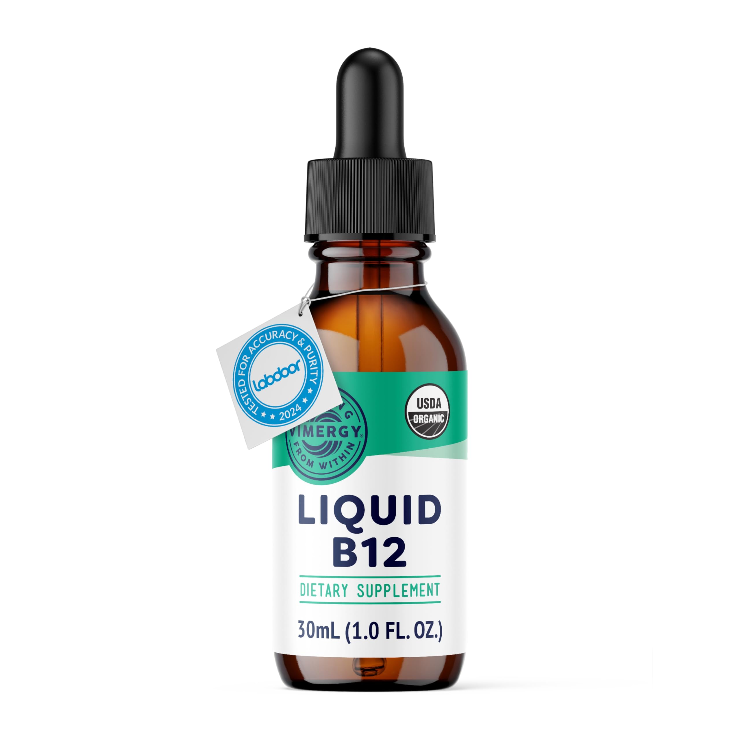 Vimergy B12 gotas en botella para absorción rápida y uso diario
