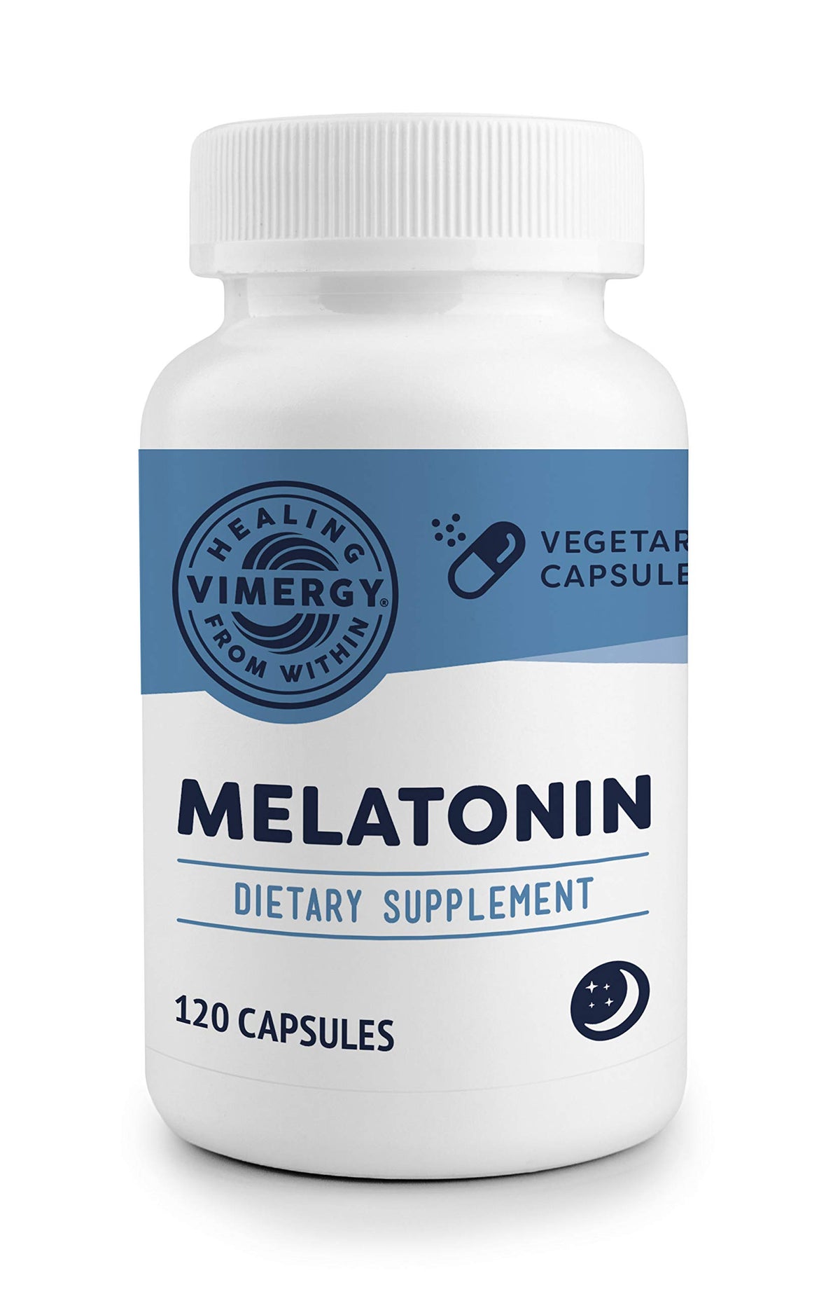 Vimergy Melatonina: cápsulas mini fáciles de tragar para uso nocturno
