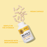 Vimergy Micro-C Cápsulas: botella de viaje para llevar a donde vayas.