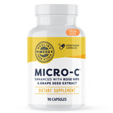 Vimergy Micro-C Cápsulas: empaque compacto para uso diario conveniente.