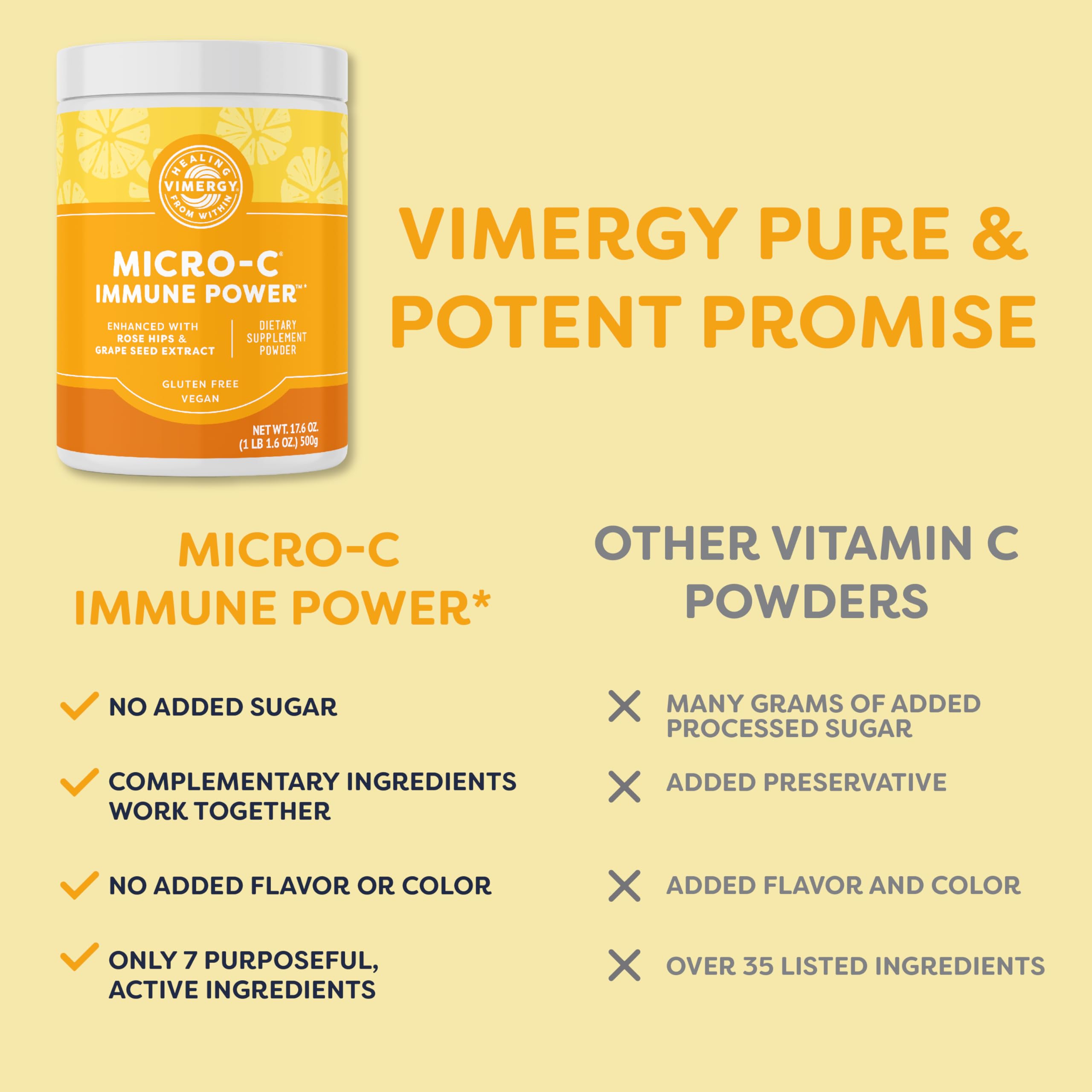 Vimergy Micro-C Immune Power, antioxidantes y colageno, beneficio potencial