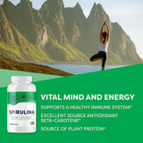 Vimergy Spirulina: cápsulas fáciles de digerir para mezclar en agua o batido