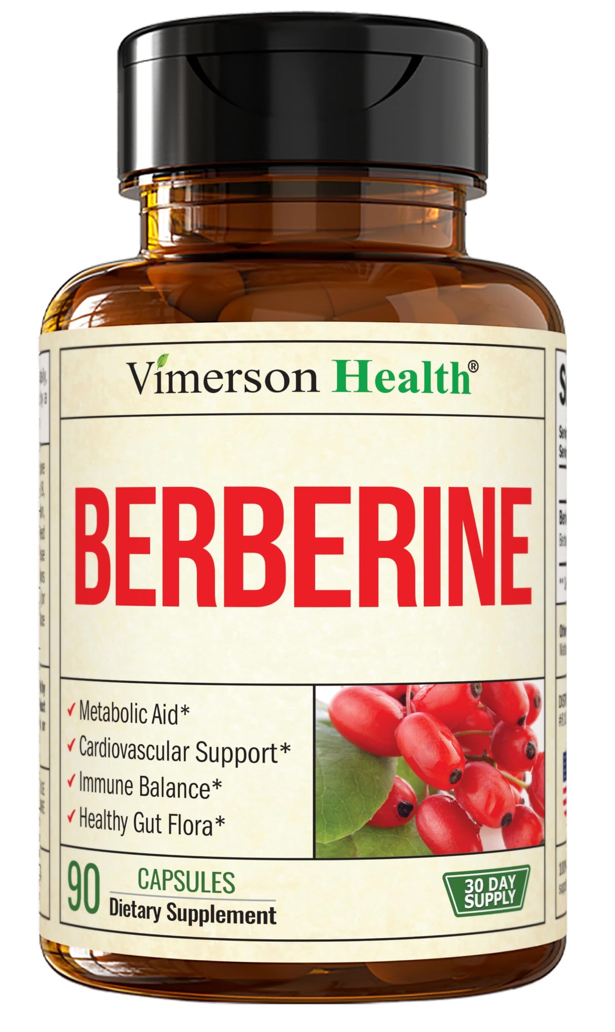Vimerson Health Berberina polvo de alta potencia para apoyar el metabolismo