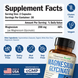 Cápsulas Vimerson Health glicinato magnesio  uso nocturno para dormir mejor