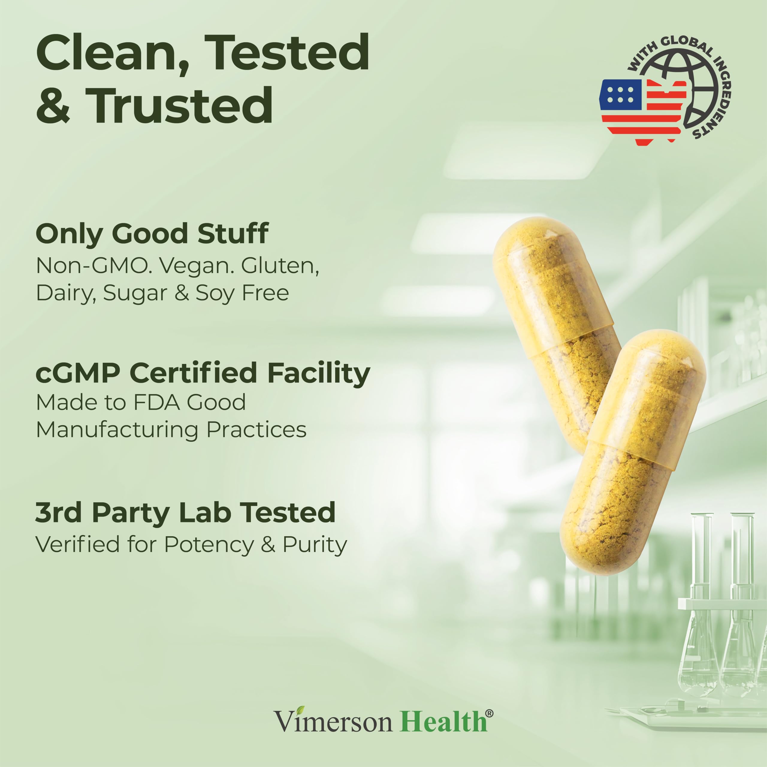 Vimerson Health Curcumina con BioPerine: absorción mejorada para uso diario.
