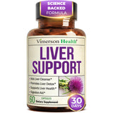 Vimerson Health Detox Hepático en cápsulas, apoyo suave para la digestión diaria.
