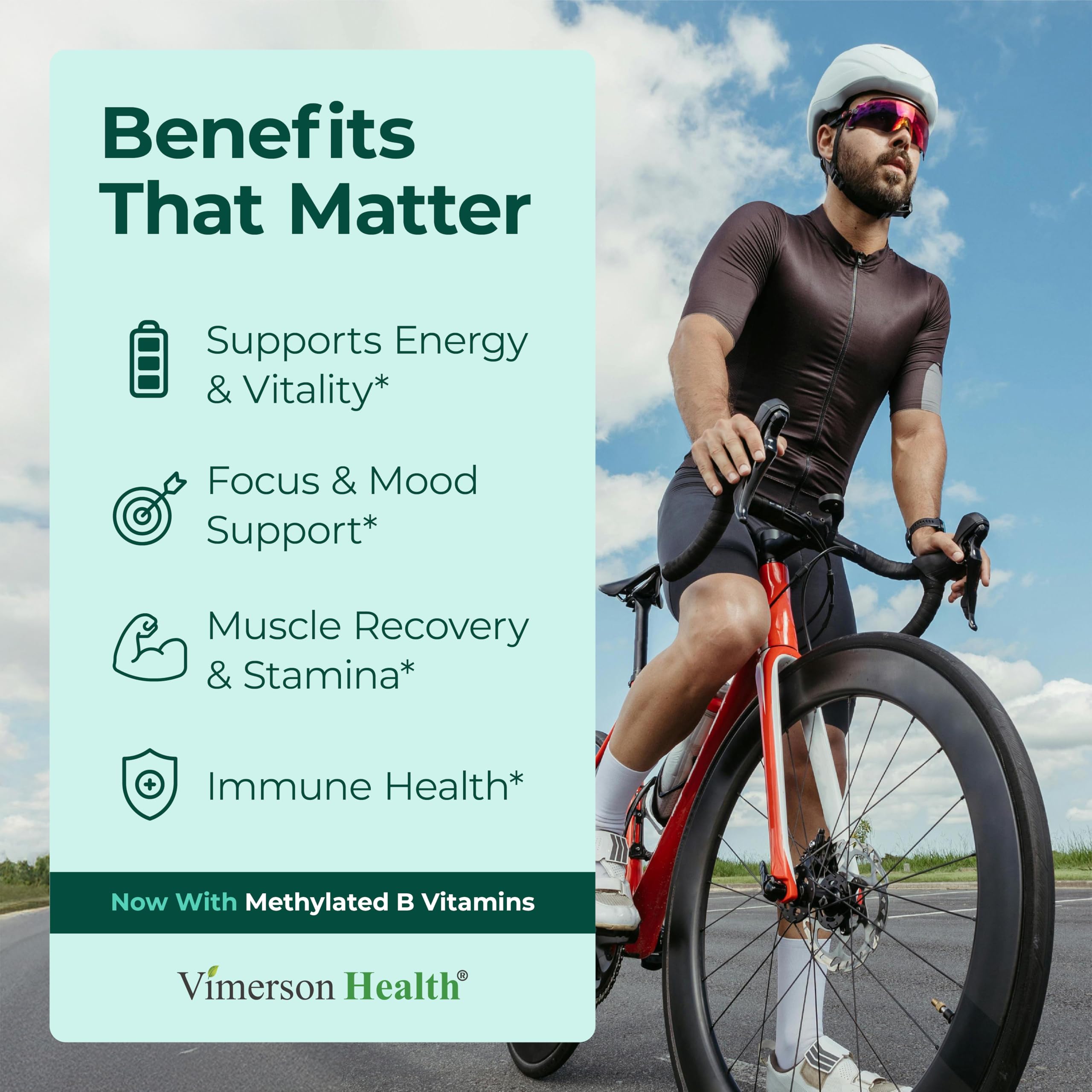 Forma avanzada 5-MTHF para mejor absorción en Vimerson Health.