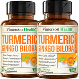 Vimerson Health ginkgo biloba cápsulas para claridad mental y enfoque diario.
