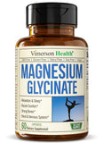 Vimerson Health glicinato magnesio 200mg cápsulas veganas para relajación diaria