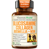 Vimerson Health cápsulas en bote con glucosamina, condroitina y MSM para articulaciones