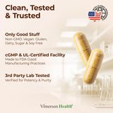 Vimerson Health Ingredientes Curcuma Boswellia, foto de componentes clave para una elección informada.