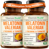 Vimerson Health Melatonina 3 mg en botella para un descanso más profundo.