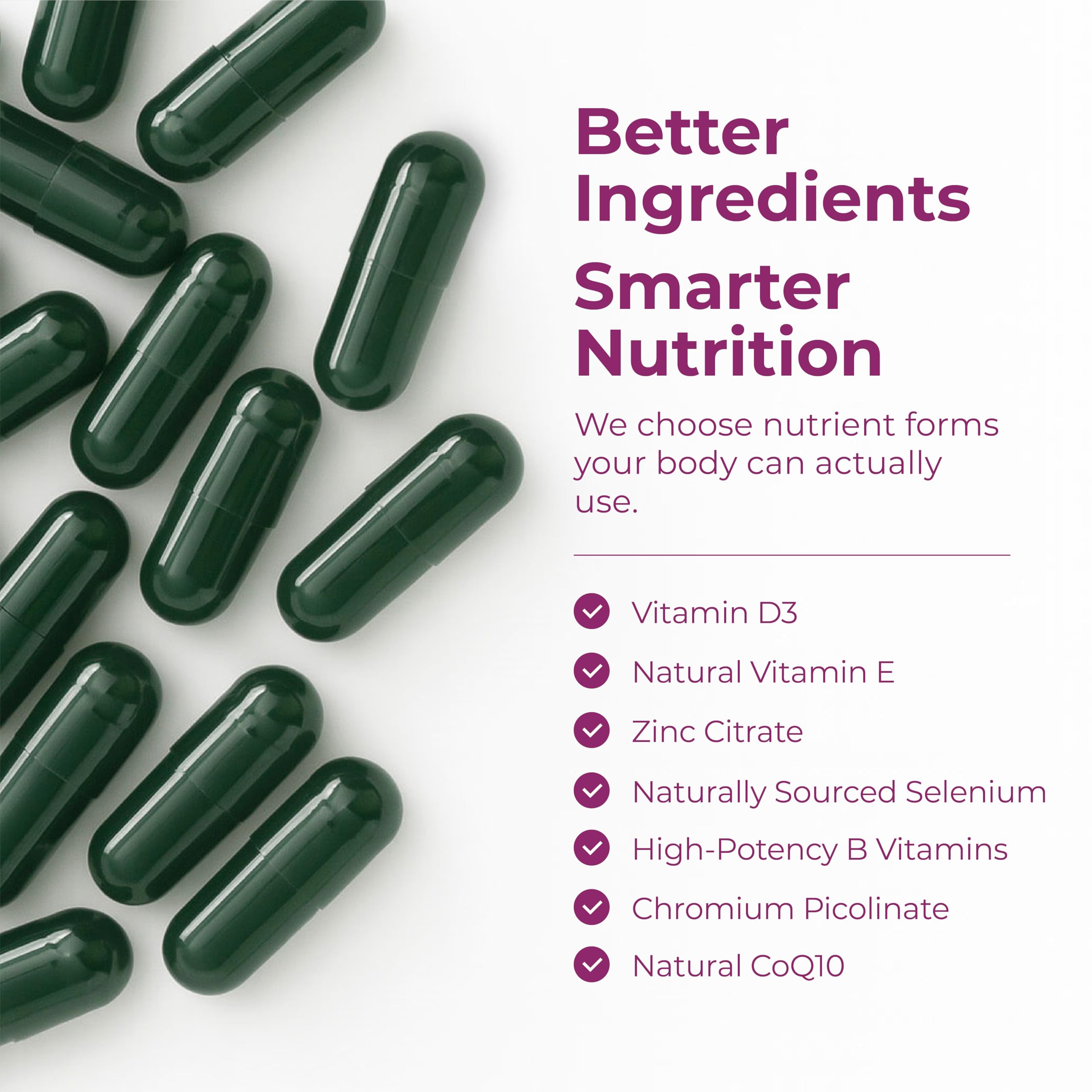 Mezcla de 42 frutas y vegetales con bioflavonoides cítricos.