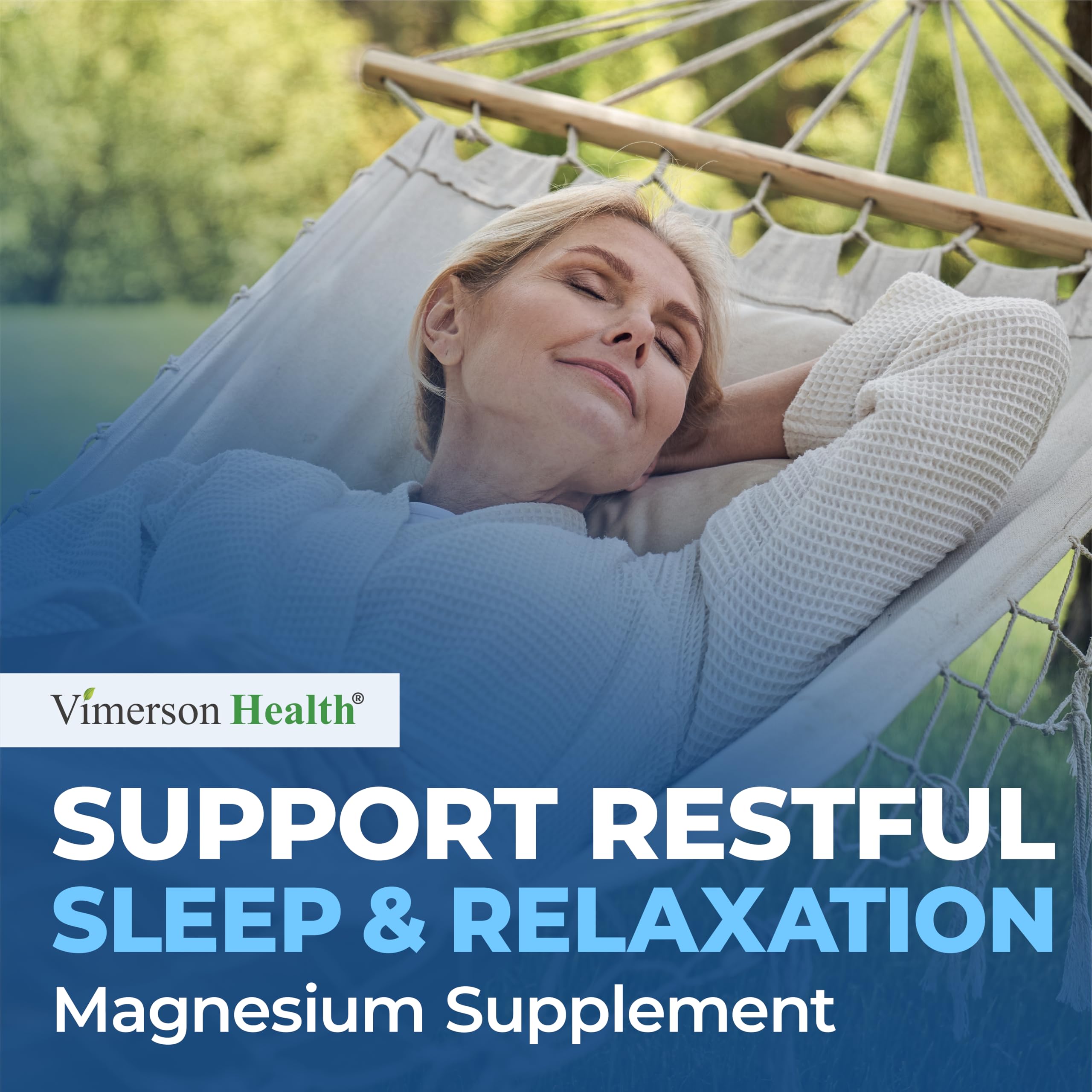 Vimerson Health magnesio glicinato para bienestar femenino durante el ciclo