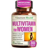 Vimerson Health multivitaminas para mujeres, bote de cápsulas para energía diaria