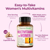 Vimerson Health multivitaminas para mujeres, cabello, piel y uñas saludables