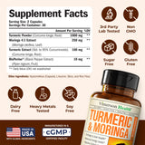 Primer plano de cápsulas Vimerson Health moringa-turmeric para comodidad