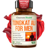 Vimerson Health Tongkat Ali 100:1, cápsulas para energía diaria y rendimiento.