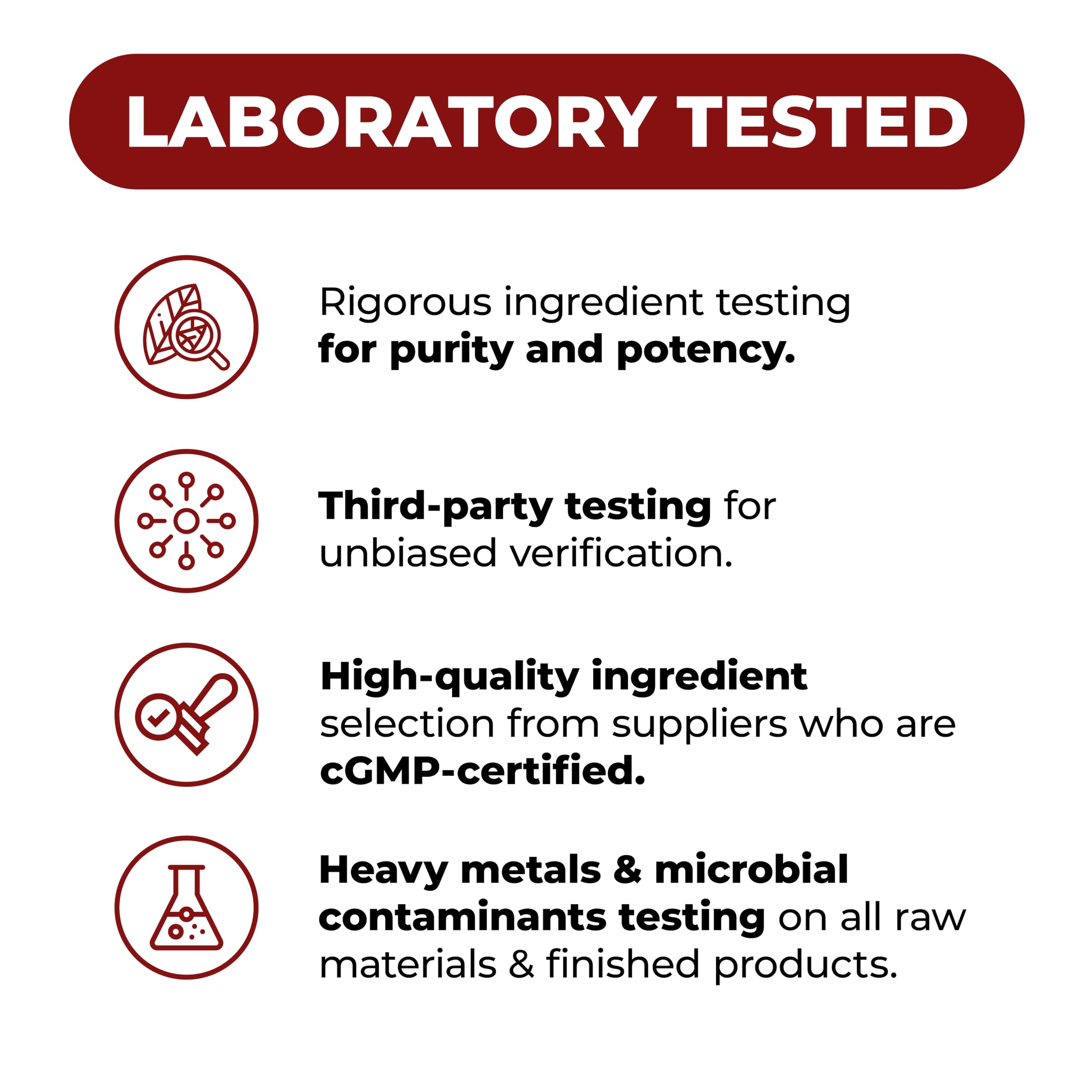 Fabricación en instalaciones certificadas y pruebas de terceros de Vimerson Health.