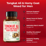 Mezcla de componentes de Vimerson Health HornyGoatWeed, lista para apoyo general
