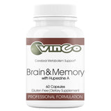 Vinco botella cerebro y memoria para claridad diaria