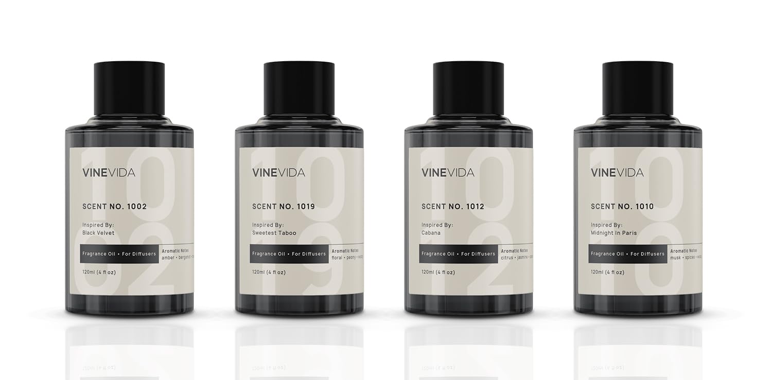 VINEVIDA botella fragancia No.1002 para crear atmósfera premium en casa.