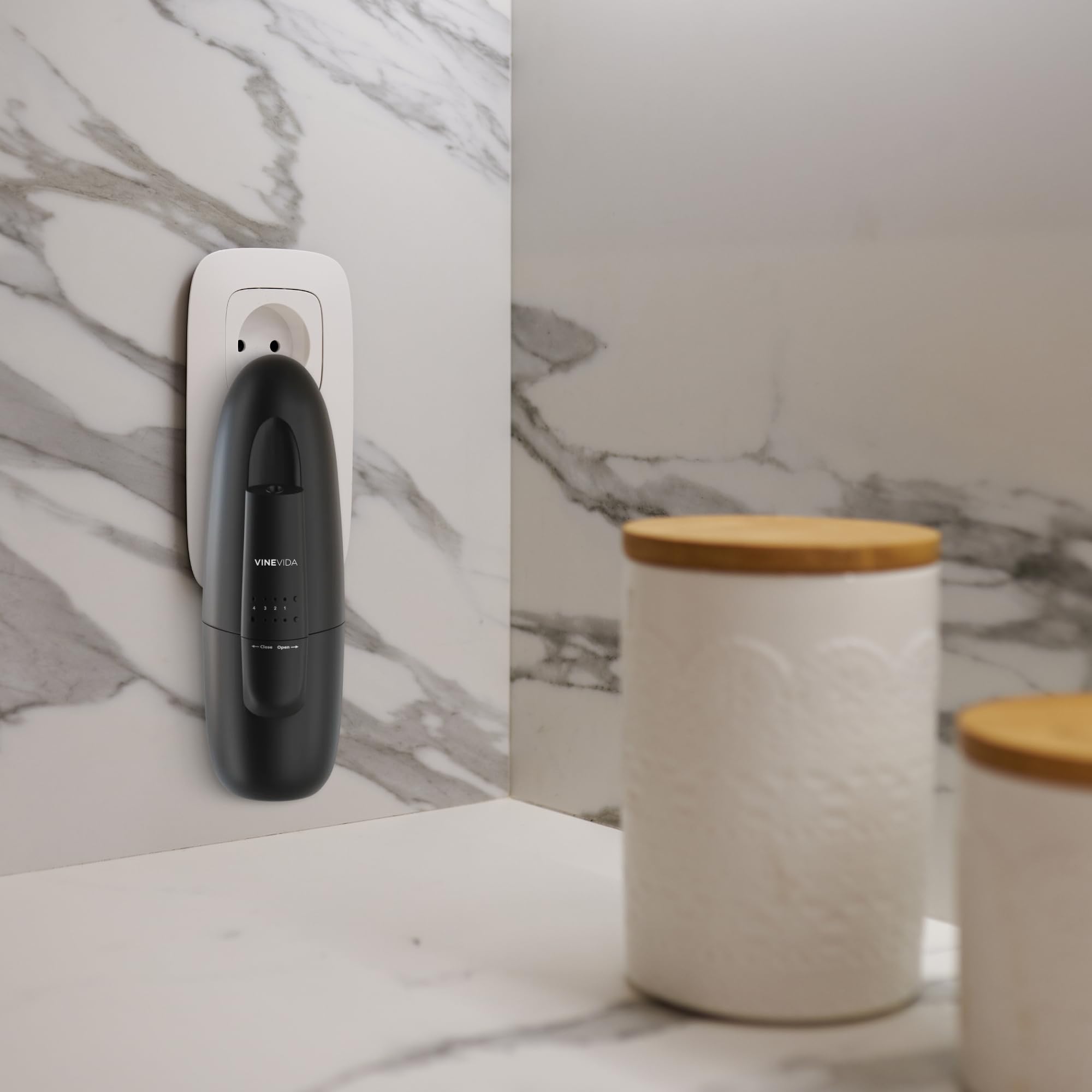 Difusor VINEVIDA diseño negro: solución aromática discreta y eficiente.
