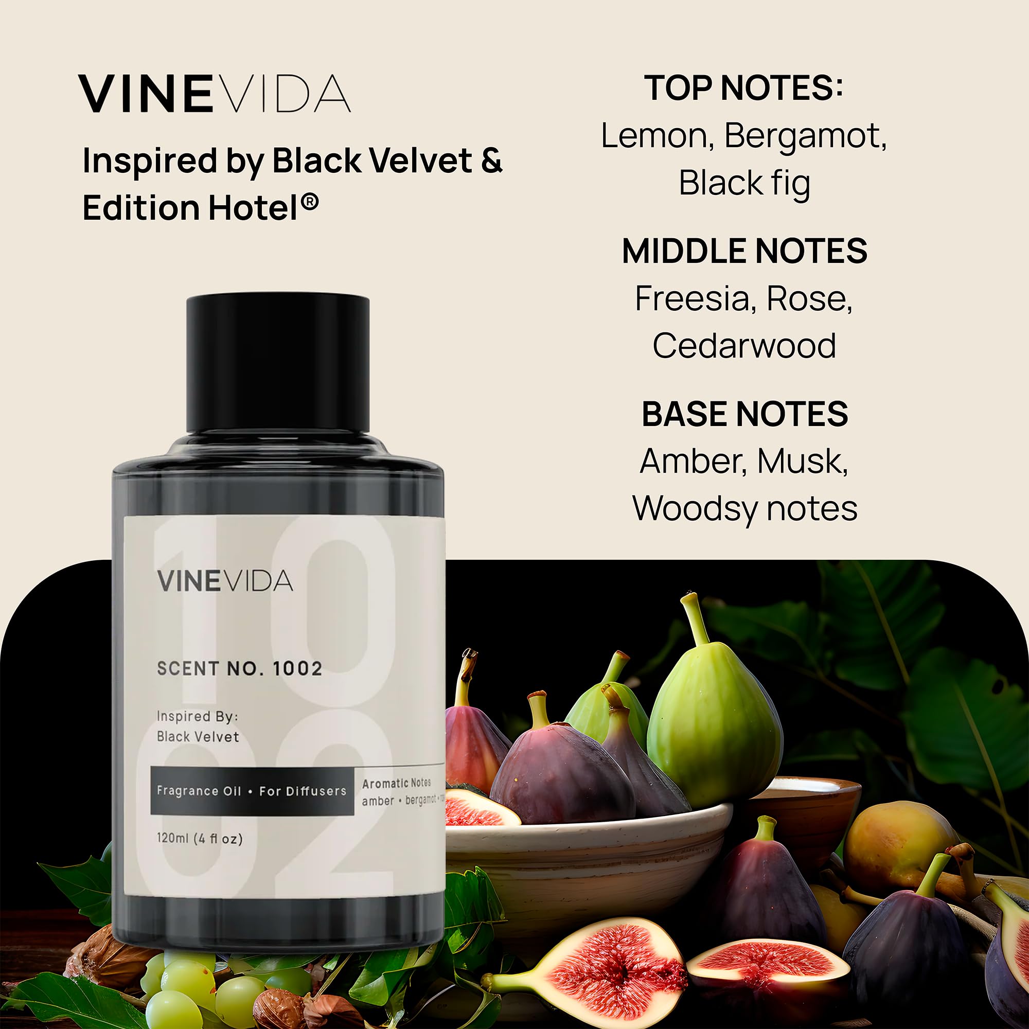 VINEVIDA difusor fragancia No.1002 ideal para aroma duradero en espacios.