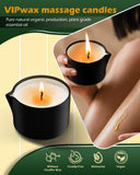 VIPwax hidratación de piel después del masaje para mayor confort.