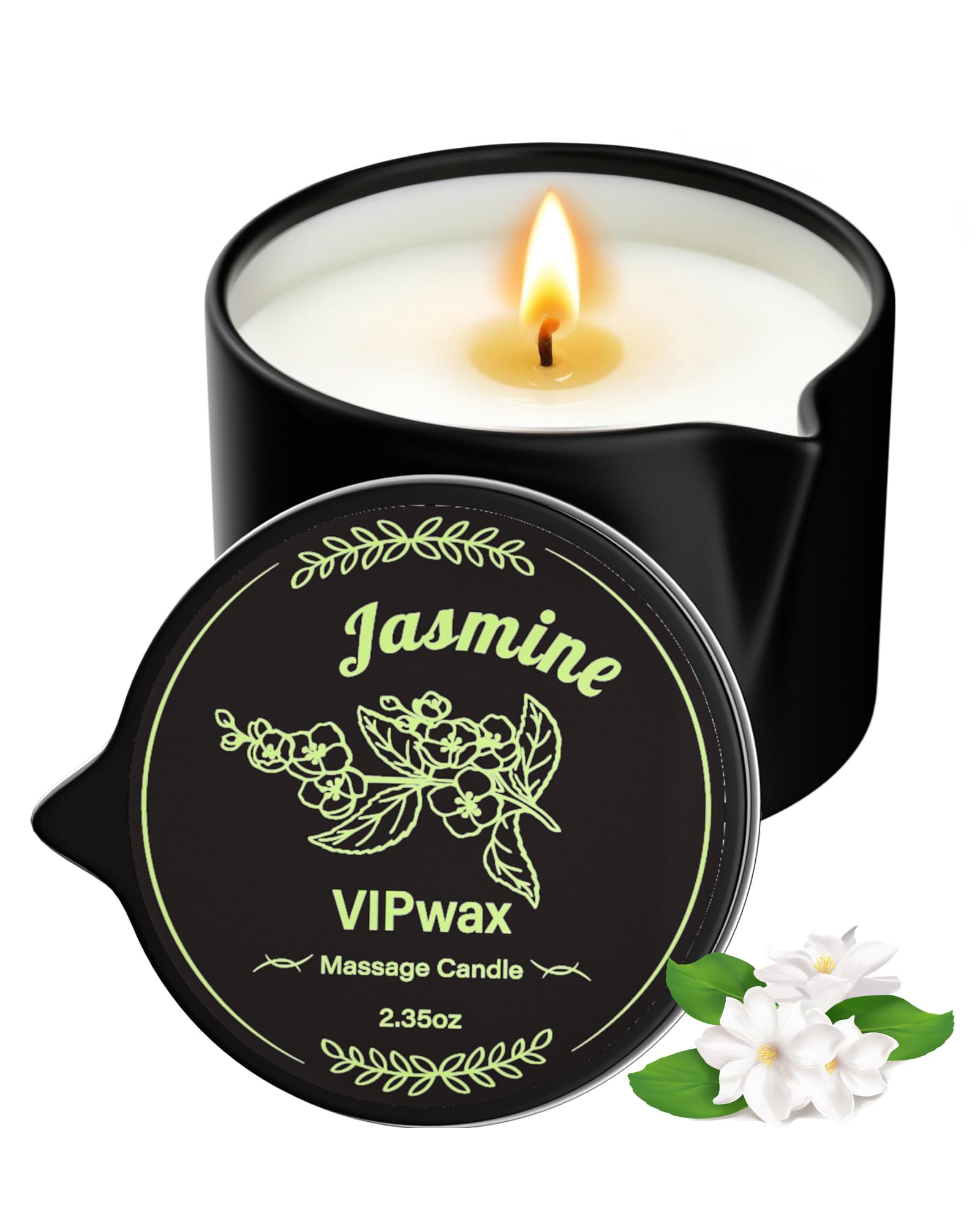 VIPwax vela de soya para masaje, experiencia relajante en casa