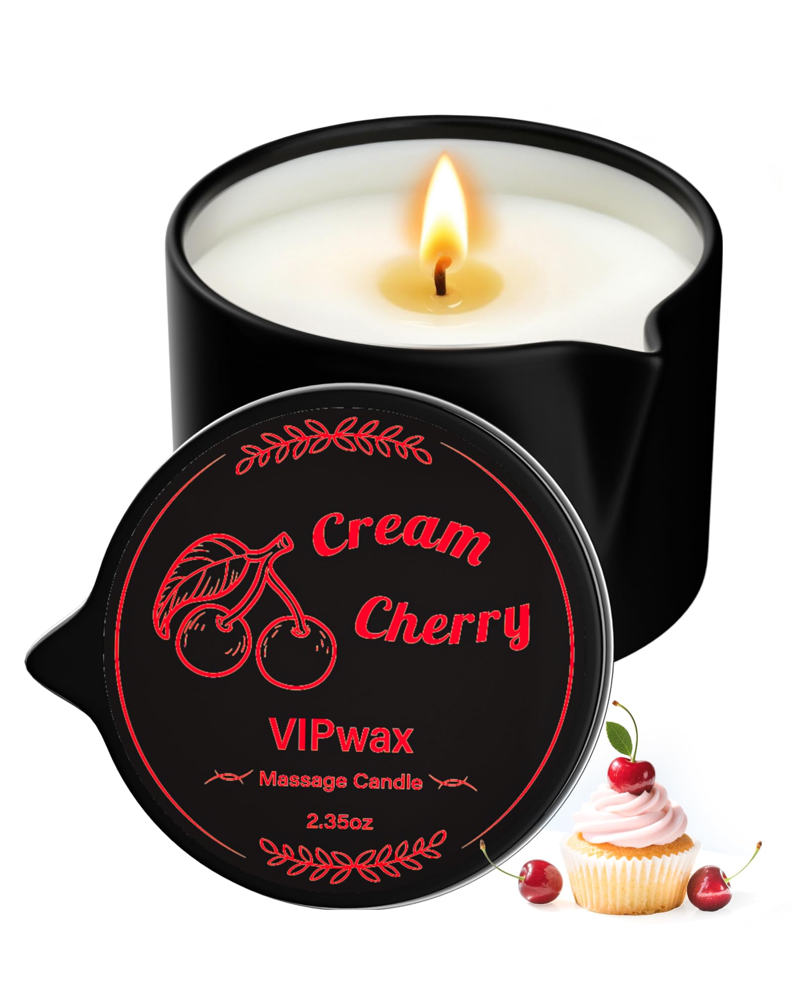 VIPwax vela de masaje de soja derretida para iniciar el masaje suave