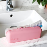 Visfresh estuche de silicona rosa, resistente al agua para viaje y uso diario.