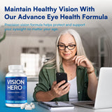 Vision Hero, etiqueta frontal, reconocimiento sencillo para tu rutina diaria de cuidado visual.