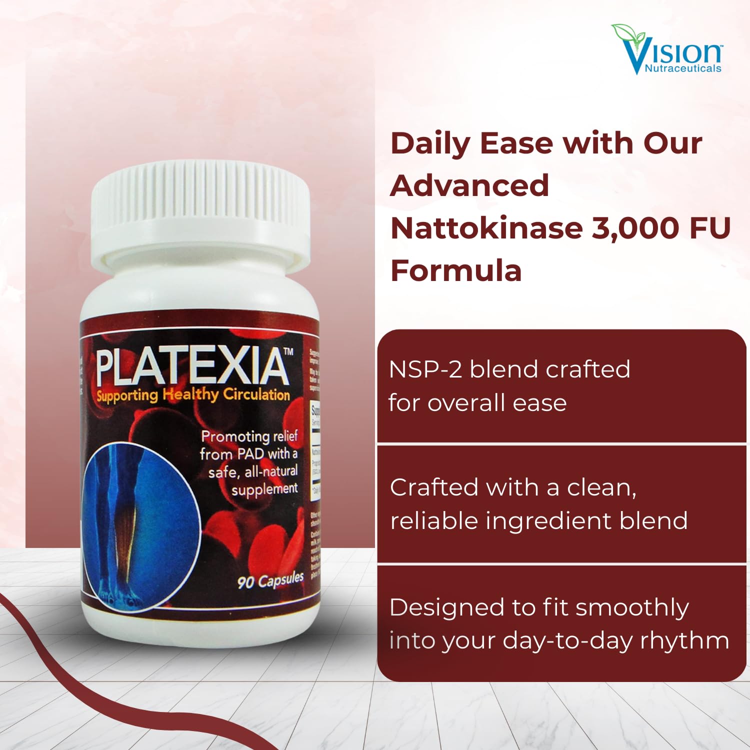 Vision Nutraceuticals Platexia, sin OGM para consumo consciente.