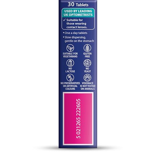 Visionace Original etiqueta frontal con vitaminas y zinc visibles