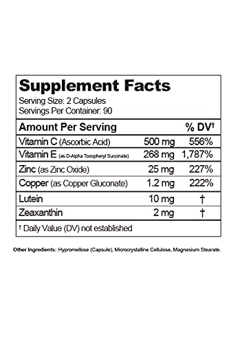 Visual Advantage Macular Support, cápsulas vegetales fáciles de tragar para uso diario