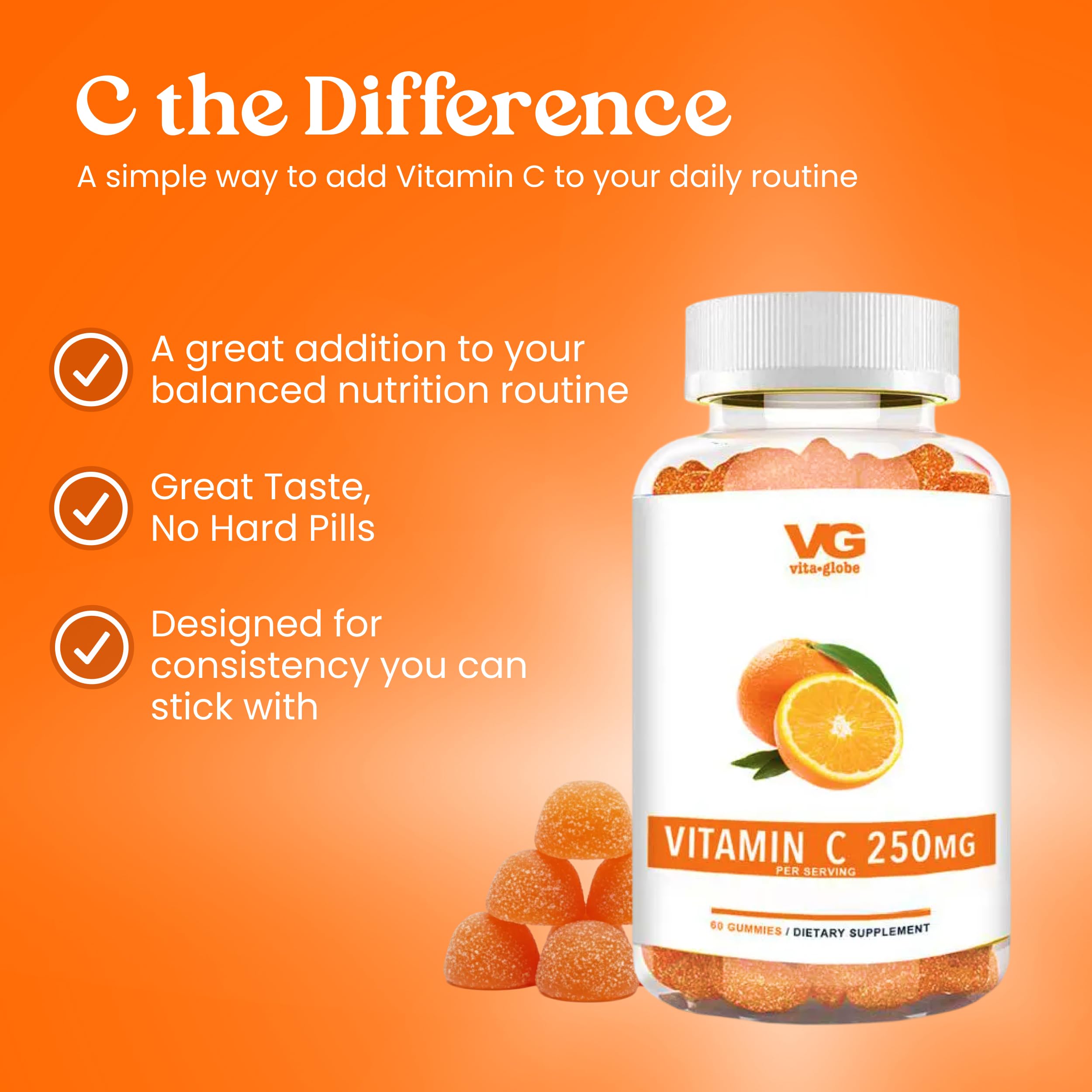 Etiqueta transparente de VITA GLOBE inspira confianza en ingredientes