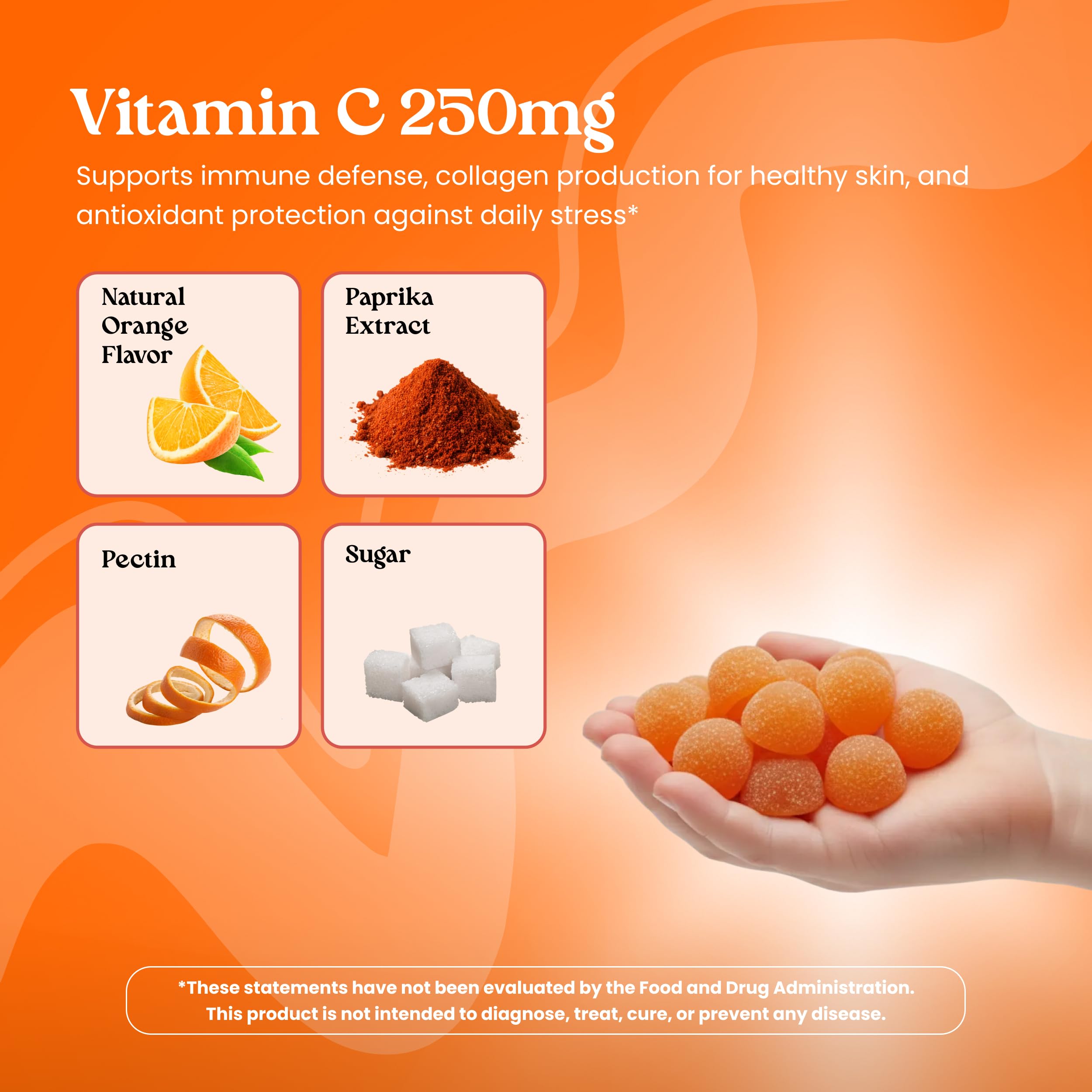 Gominolas sabor naranja natural de VITA GLOBE para disfrutar cada toma