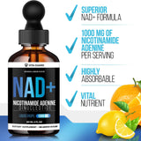 Etiqueta clara Vita Guard NAD+, lista para identificar ingredientes