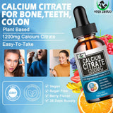 Vita Letuo calcio citrato líquido de alta absorción para huesos y dientes.