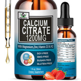 Vita Letuo gotas calcio citrato 1200 mg en botella para uso diario.