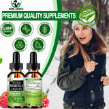 Vita Letuo Moringa Líquida: mujer usando el gotero para energía diaria.
